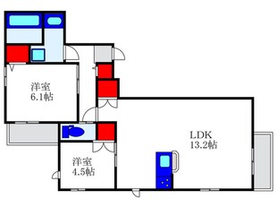 ココテラス豊中の物件間取画像